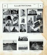 Kahler, Skyberg, Dean, Church Buildings at Luverne, Skovgaard, Brandenburg, Luverne Birds Eye, Rock County 1914
